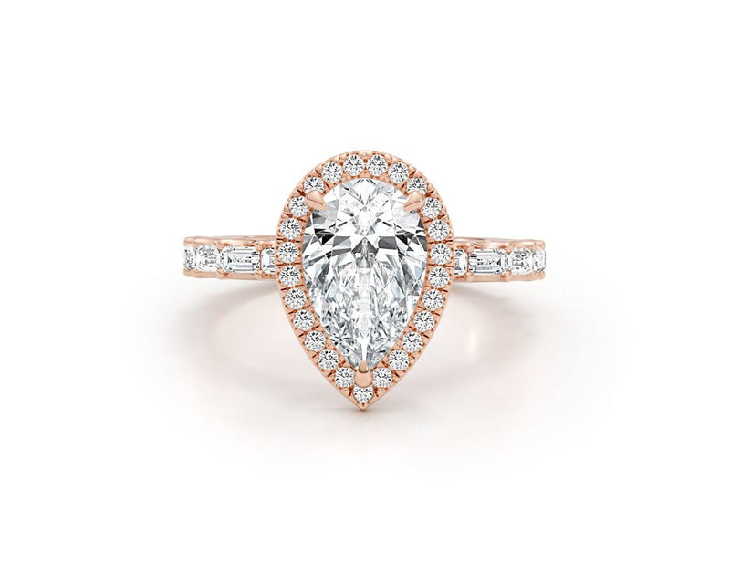 Tina - Pear Cut 3.26 Carat Diamond Engagement Ring