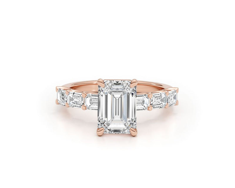 Alia - Emerald Cut 4.20 Carat Diamond Engagement Ring