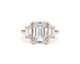 Greta - Emerald Cut 5.16 Carat Diamond Engagement Ring