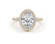 YAELLA - Oval Cut 3.74 Carat Diamond Engagement Ring