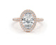 YAELLA - Oval Cut 3.74 Carat Diamond Engagement Ring
