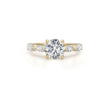 Capri - Round Cut 1.57 Carat Diamond Engagement Ring