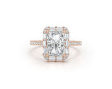 Marlowe - Radiant Cut 4.37 Carat Diamond Engagement Ring