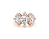 Aarya - Marquise Cut 2.18 Carat Diamond Engagement Ring