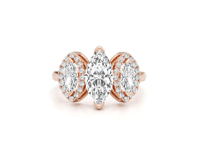 Aarya - Marquise Cut 2.18 Carat Diamond Engagement Ring