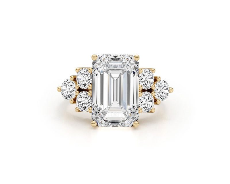 hadar - Emerald Cut 6.08 Carat Diamond Engagement Ring