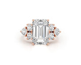 hadar - Emerald Cut 6.08 Carat Diamond Engagement Ring