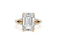 RN1047-2 ring - Emerald Cut 5.36 Carat Diamond Engagement Ring