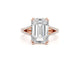 RN1047-2 ring - Emerald Cut 5.36 Carat Diamond Engagement Ring