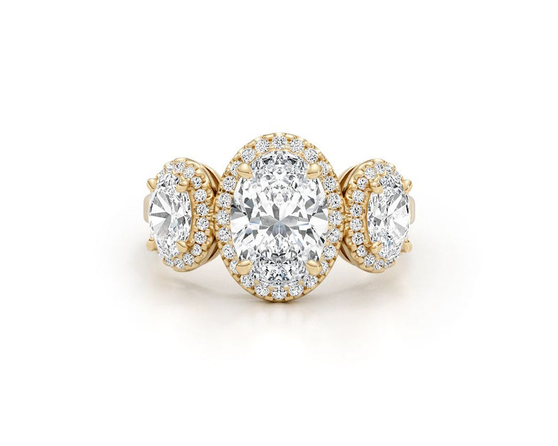 Norah - Oval Cut 3.05 Carat Diamond Engagement Ring