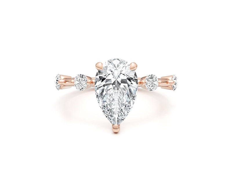 June - Pear Cut 2.35 Carat Diamond Engagement Ring