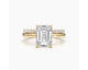 Zara-Set - Emerald Cut 3.46 Carat Diamond