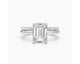 Zara-Set - Emerald Cut 3.46 Carat Diamond