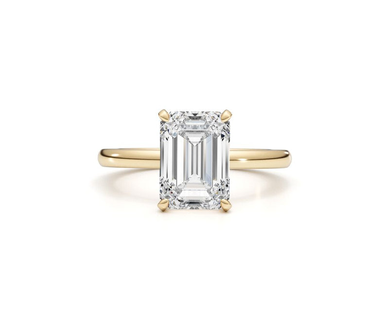 Zara - Emerald Cut 3 Carat Diamond Engagement Ring