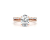 Molly-set - Oval Cut 2.05 Carat Diamond Engagement Ring