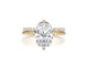 Oakley-set - Oval Cut 3.50 Carat Diamond Engagement Ring