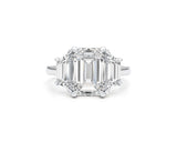 Greta - Emerald Cut 5.16 Carat Diamond Engagement Ring