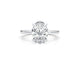 Olive - Oval Cut 3 Carat Diamond Engagement Ring