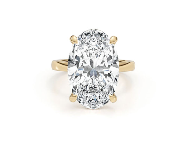 Elora - Oval Cut 10.25 Carat Diamond Engagement Ring