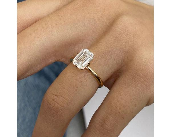 Saylor - Emerald Cut 2 Carat Diamond Engagement Ring