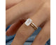Saylor-set - Emerald Cut 2.42 Carat Diamond Engagement Ring