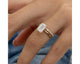 Saylor-set - Emerald Cut 2.42 Carat Diamond Engagement Ring