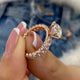 Brynlee Set - Diamond Engagement ring with matching band, 18K Gold