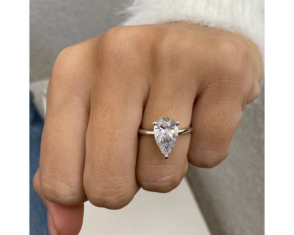 Katherine - Pear Cut 2.10 Carat Diamond Engagement Ring