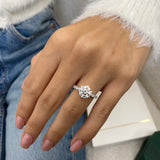 Solitaire with Pave Band