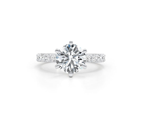 Catalina - Round Cut 2.27 Carat Diamond Engagement Ring