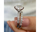 Catalina-set - Round Cut 2.60 Carat Diamond Engagement Ring