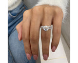 Catalina-set - Round Cut 2.60 Carat Diamond Engagement Ring