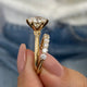 Daisy-set Bridal Set Rings Set 2.7ct TCW, 14K Gold