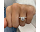 Daisy-set - Round Cut 2.70 Carat Diamond Engagement Ring