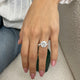 Kisa Engagement Ring 5.60 Carat White Gold