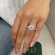 Kisa Engagement Ring 5.60 Carat White Gold