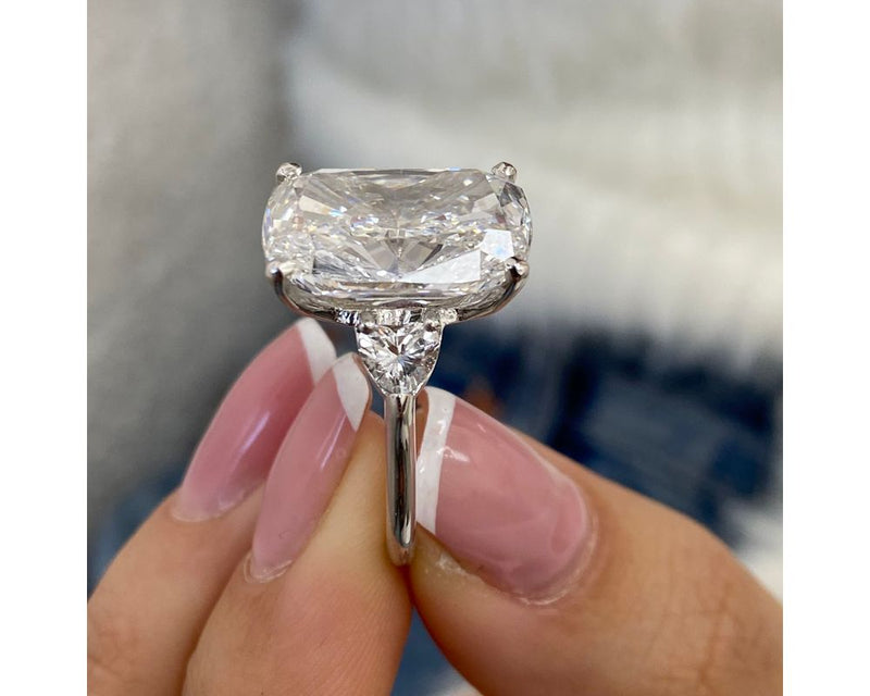 Nila - Cushion Cut 10.80 Carat Diamond Engagement Ring