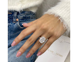 Nila - Cushion Cut 10.80 Carat Diamond Engagement Ring