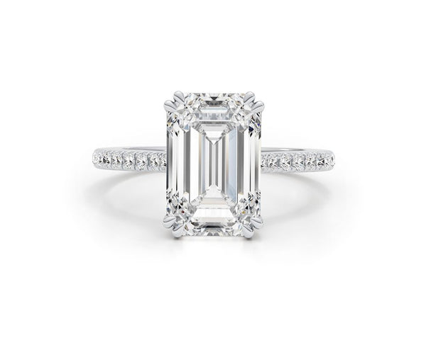 Mila - Emerald Cut 5.30 Carat Diamond Engagement Ring