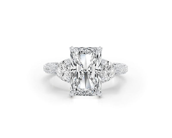 Monica - Radiant Cut 5.60 Carat Diamond Engagement Ring