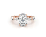 Ember Pave Diamond Engagement Ring, Yellow Gold 18K