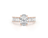 Ginevra Pave Diamond Engagement Ring, White Gold 18K