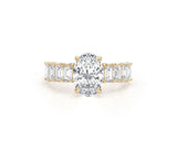 Ginevra Pave Diamond Engagement Ring, White Gold 18K