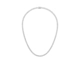 3mm - Round Cut 13 Carat Diamond Tennis Necklace