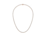 3mm - Round Cut 13 Carat Diamond Tennis Necklace