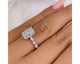 Diamond Pave Ring 4.31 ct TCW 18k White Gold