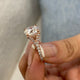 Miki Engagement Ring 3.45 Carat Rose Gold