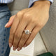 Miki Engagement Ring 3.45 Carat Rose Gold