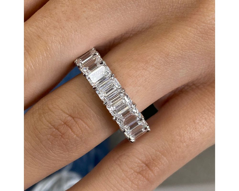 DN2141 - Emerald Cut 8.25 Carat Diamond Fashion Ring