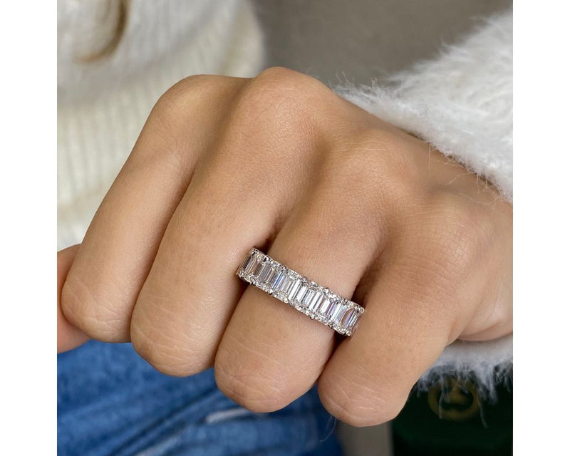 DN2141 - Emerald Cut 8.25 Carat Diamond Fashion Ring